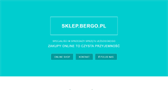 Desktop Screenshot of bergo.pl